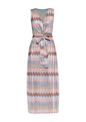 Melissa Odabash zigzag stripe maxi dress - Pink