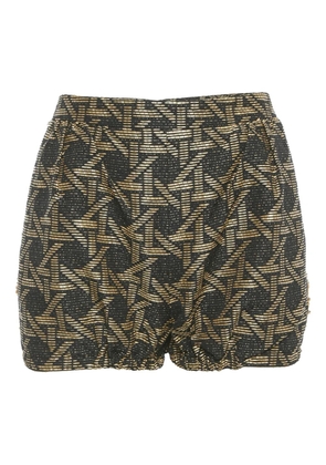DSQUARED2 jacquard frayed shorts - Black
