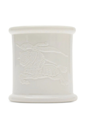 Burberry small Equestrian Knight candle (400g) - White