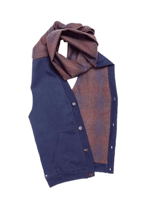 Bless buttoned scarf - Blue