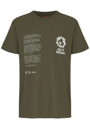 Osklen vintage act now forest mc t-shirt - Green