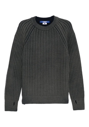 Junya Watanabe MAN ribbed-knit jumper - Grey