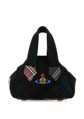 Vivienne Westwood Yasmine embroidered fabric mini tote bag - Black
