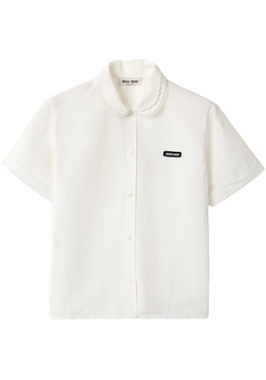 Miu Miu poplin shirt - White