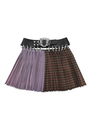 Chopova Lowena mini Carabiner skirt - Purple