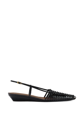 Giuseppe Zanotti braided leather jane ballerina - Black