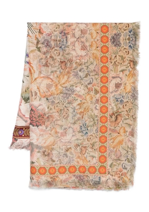 Pierre-Louis Mascia floral-print scarf - Green