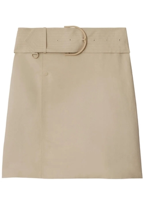Burberry wrap canvas skirt - Neutrals