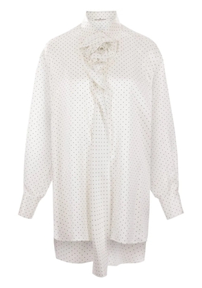 Ermanno Scervino polka-dot print blouse - White