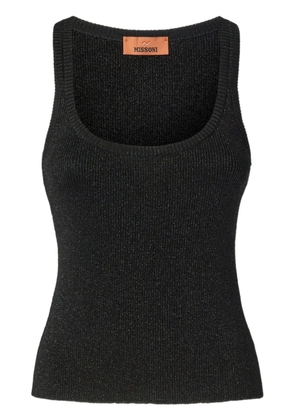 Missoni lurex tank top - Black