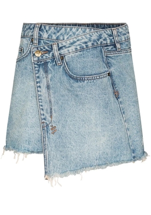 Ksubi Rap asymmetric denim mini skirt - Blue