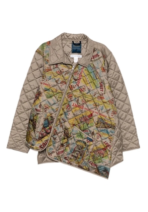 Comme Des Garçons Shirt Lavenham bias hood jacket - Neutrals