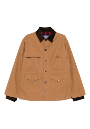 Junya Watanabe MAN check-panel chore jacket - Brown