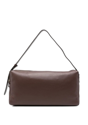 Elleme large Trousse pebbled-leather zip-fastening shoulder bag - Brown