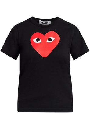 Comme Des Garçons Play heart-print cotton T-shirt - Black