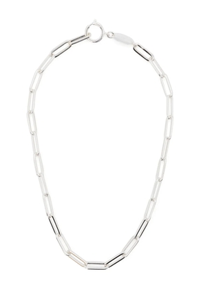 Federica Tosi polished-effect cable-knit necklace - Silver
