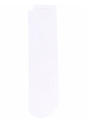 Golden Goose star logo-print ribbed ankle socks - White