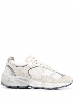 Golden Goose panelled leather sneakers - White