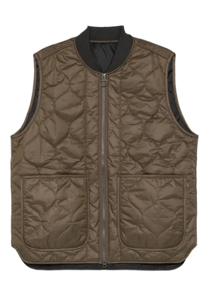 Barbour quilted zip-up vest - Brown
