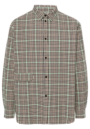 Henrik Vibskov Hole checked shirt - Brown