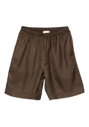 LouLou de Saison Zinia elasticated shorts - Brown