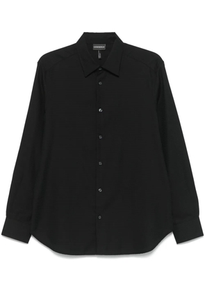 Emporio Armani logo-jacquard shir - Black