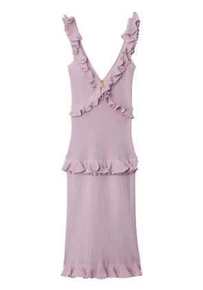 Burberry silk-blend dress - Pink