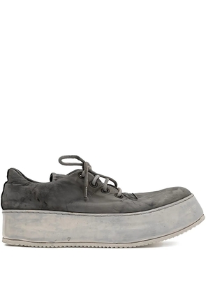 A Diciannoveventitre Canua lace-up platform sneakers - Grey