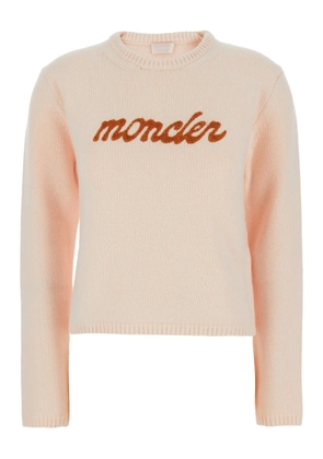 Moncler embroidered logo sweater - Pink