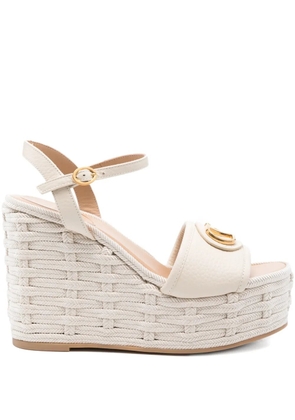 Valentino Garavani 120mm wedge sandals - Neutrals