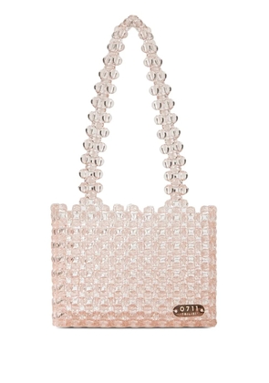 0711 Maia beaded tote bag - Pink