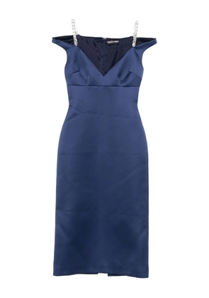 David Koma embellished-strap dress - Blue