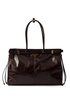 Prada large Bonnie tote bag - Brown