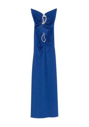 Christopher Esber cut-out ring-detail maxi dress - Blue
