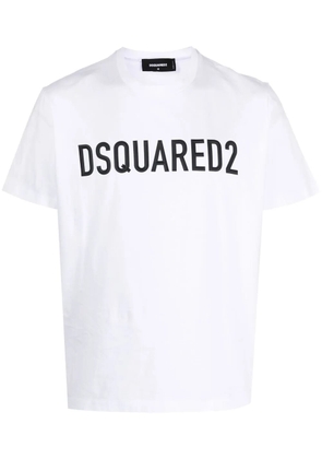 DSQUARED2 logo-print cotton T-shirt - White