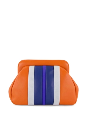 PAULA striped clutch bag - Orange