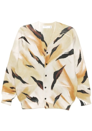 Toga graphic-print cardigan - Yellow