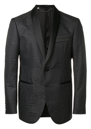 Billionaire crocodile effect blazer - Black
