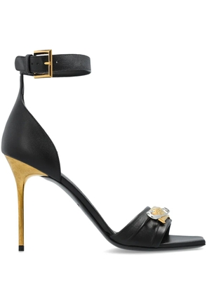 Balmain 110mm leather sandals - Black