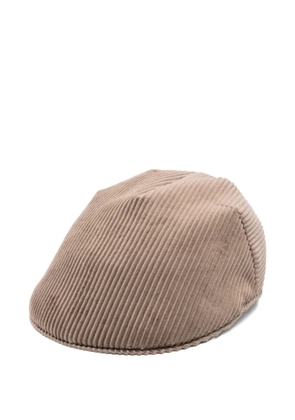 Brunello Cucinelli corduroy beret - Brown