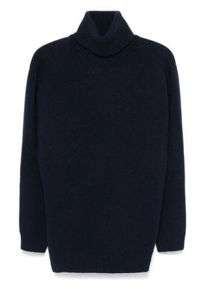Miu Miu intarsia-knit logo sweater - Blue