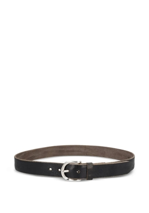 OUR LEGACY leather buckle belt - Black