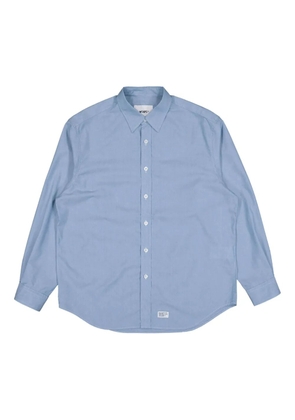 WTAPS long-sleeve cotton-blend shirt - Blue