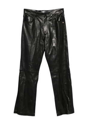 AMIRI leather bootcut trousers - Black