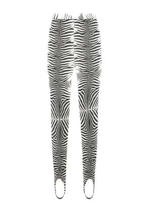 Roberto Cavalli zebra-print leggings - White