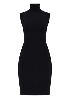 VETEMENTS high-neck fitted minidress - Black