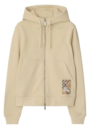 Burberry Check Label hoodie - Neutrals