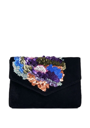 Essentiel Antwerp Intensify sequins beads clutch bag - Black