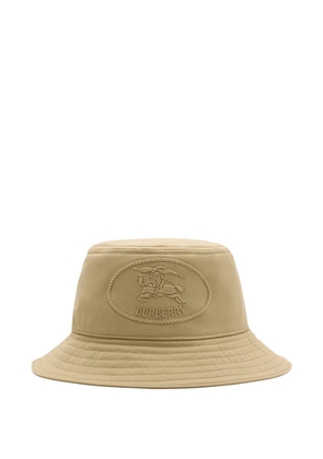 Burberry Equestrian Knight gabardine bucket hat - Neutrals