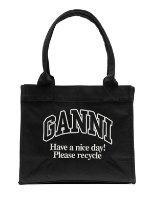 GANNI Easy tote bag - Black